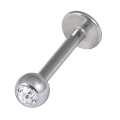 view all Steel Jewelled Labret 1.2mm with 3mm Ball body jewellery