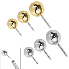 view all Titanium Threadless (Bend fit) Plain Balls body jewellery