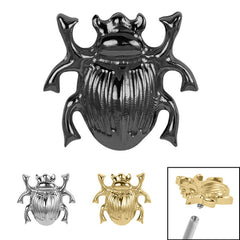 view all Titanium Scarab Beetle for Internal Thread shafts in 1.2mm body jewellery