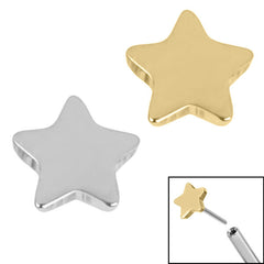 view all Titanium Threadless (Bend fit) Titanium Star body jewellery
