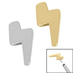 view all Titanium Threadless (Bend fit) Titanium Lightning Bolt body jewellery