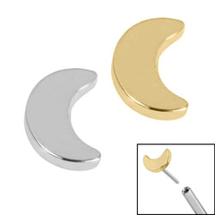 view all Titanium Threadless (Bend fit) Titanium Crescent Moon body jewellery