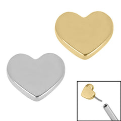 view all Titanium Threadless (Bend fit) Titanium Heart body jewellery