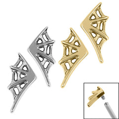 view all Titanium Spider Web Top for Internal Thread shafts in 1.2mm body jewellery