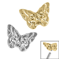 view all Titanium Owl Butterfly for Internal Thread shafts in 1.2mm body jewellery