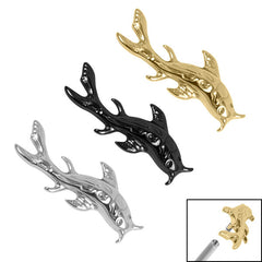 view all Titanium Koi Fish for Internal Thread shafts in 1.2mm body jewellery
