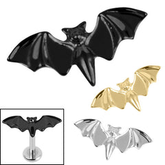 view all Titanium Flying Vampire Bat for Internal Thread shafts in 1.2mm body jewellery