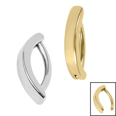view all Titanium Plain Bar Huggie Belly Clicker body jewellery