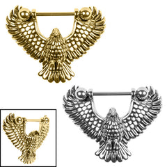 view all Steel Eagle Nipple Bar body jewellery