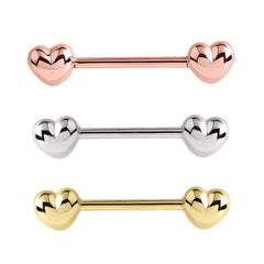 view all Steel Hearts Nipple Bar body jewellery