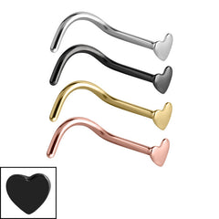 view all Steel Heart Nose Stud body jewellery