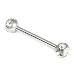 view all Steel Multi-Gem Nipple Bars body jewellery