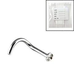 view all Sterile Titanium Jewelled Nose Studs body jewellery