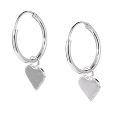 view all Sterling Silver Hoops - Drop Earrings - Cross H146 body jewellery