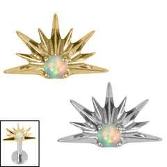 view all Titanium Claw Set Opal Radiant Sunset for Internal Thread shafts in 1.2mm body jewellery