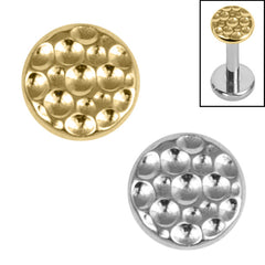 view all Titanium Internal Hammered Disk body jewellery
