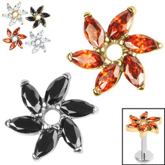 view all Titanium Internal Jewelled Catherine Wheel body jewellery