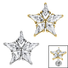 view all Titanium Internal Jewelled Galaxy Star Top body jewellery