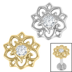view all Titanium Internal Jewelled Lotus Mandala Top body jewellery
