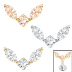 view all Titanium Internal Winged Orb body jewellery