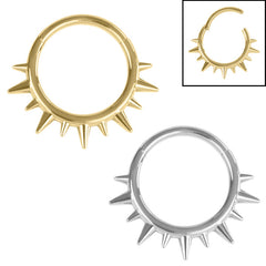 view all Titanium Punked Hinged Ring body jewellery
