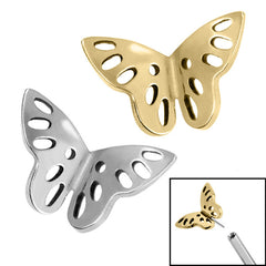 view all Titanium Threadless (Bend fit) Titanium Fluttering Butterfly body jewellery