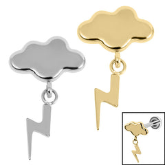 view all Titanium Thunderstruck for Internal Thread shafts in 1.2mm body jewellery