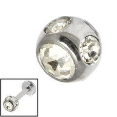 view all Steel Multi-Gem Jewelled Ball 1.6mm body jewellery