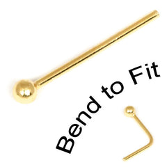 view all Gold Plated Silver Nose Stud body jewellery