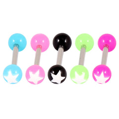 view all Acrylic Super Star Barbell body jewellery