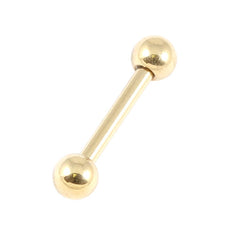 view all Zircon Steel Micro Barbells 1.2mm (Gold colour) body jewellery