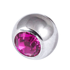 view all Steel Threaded Jewelled Balls 1.2x5mm body jewellery