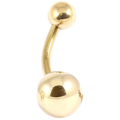 view all Zircon Steel Belly Bars 1.6mm 8-5mm balls (Gold colour) body jewellery