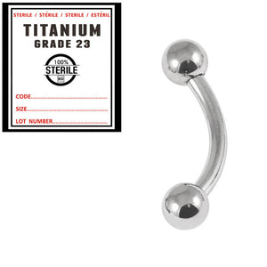 Sterile Titanium Curved Bar 1.6mm with 4-4 balls