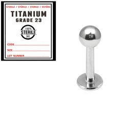 view all Sterile Titanium Labrets body jewellery