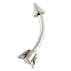view all Steel Cupids Arrow Micro Curved Barbell 1.2mm body jewellery