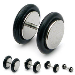 view all Steel Fake Plugs body jewellery