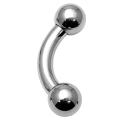 view all Titanium Curved Bars 2mm to 4mm Gauge (Prince Albert Bars) body jewellery