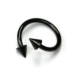 Black Titanium Coned Spirals
