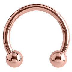 view all Rose Gold Steel Circular Barbells (CBB) (Horseshoes) body jewellery