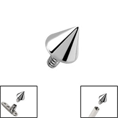view all Titanium Cone for Internal Thread shafts in 1.6mm. Also fits Dermal Anchor body jewellery