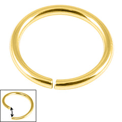 22ct Gold Plated Steel (PVD) Continuous Twist Rings