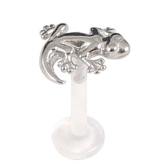 view all Bioflex Push-fit Labret with Steel Gecko body jewellery