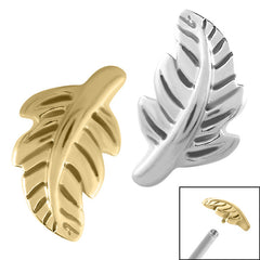 view all Steel Feather for Internal Thread shafts in 1.2mm body jewellery