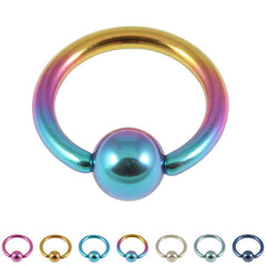 view all Titanium BCR with Titanium Ball 0.8mm and 1.0mm gauge body jewellery