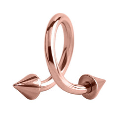 view all Rose Gold Steel Coned Spiral body jewellery