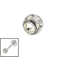 view all Steel Multi-Gem Jewelled Ball 1.2mm body jewellery