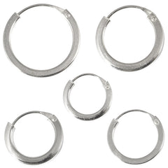 view all Sterling Silver Hoops - Earrings H106 body jewellery