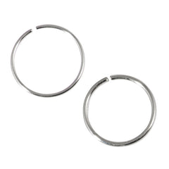view all Sterling Silver Hoops - Earrings and Nose rings H141-H141B body jewellery