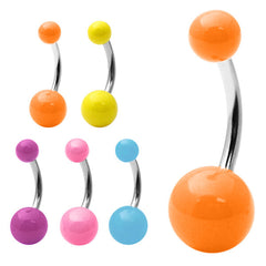 view all Acrylic Neon Belly Bar body jewellery